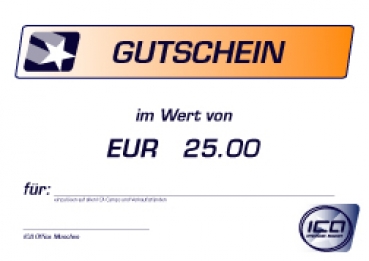 GIFT VOUCHER ON 25 EURO (ONLINE SHOP)