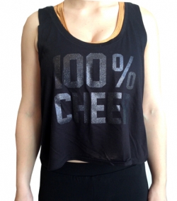 FLOWY BOXY Tank Top 100% CHEER!